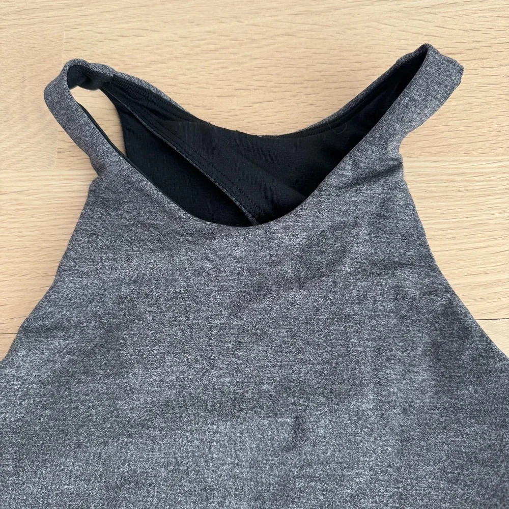 Lululemon Back‎ In Action Bra Heathered Black Size 4